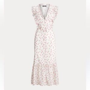 NWT- Polo Ralph Lauren Floral Buttoned Cotton Dress Size 4
